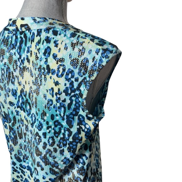 KASPER Lightweight Stretch Animal Print Tank Top Size M - Picture 4 of 9